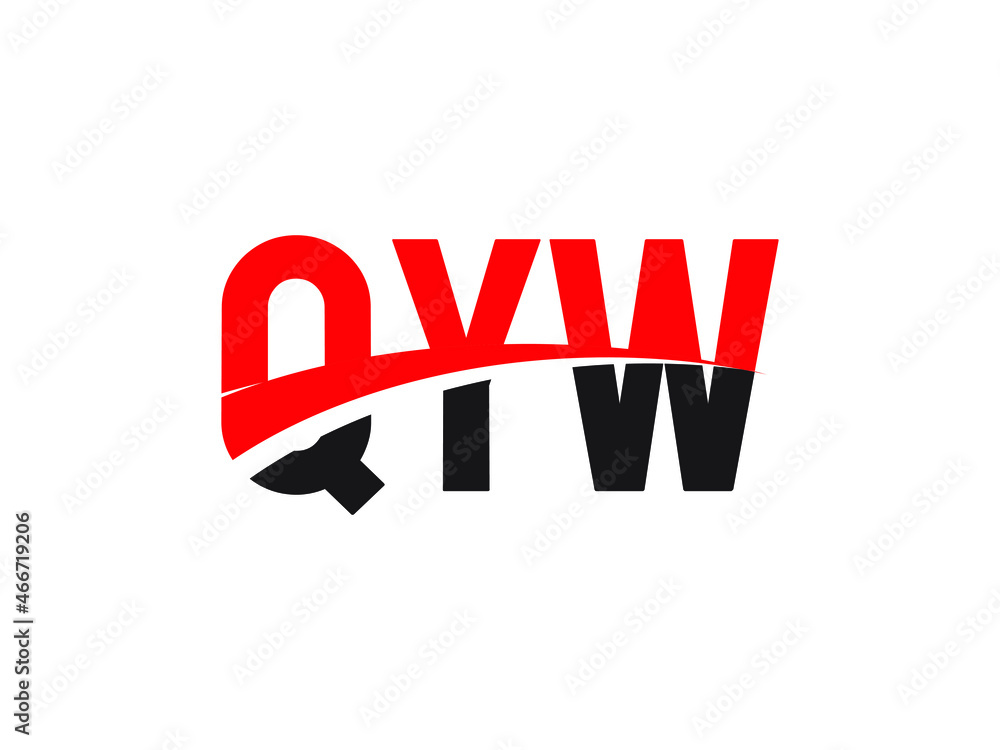 QYW Letter Initial Logo Design Vector Illustration QYW Letter Initial Logo Design Vector Illustration