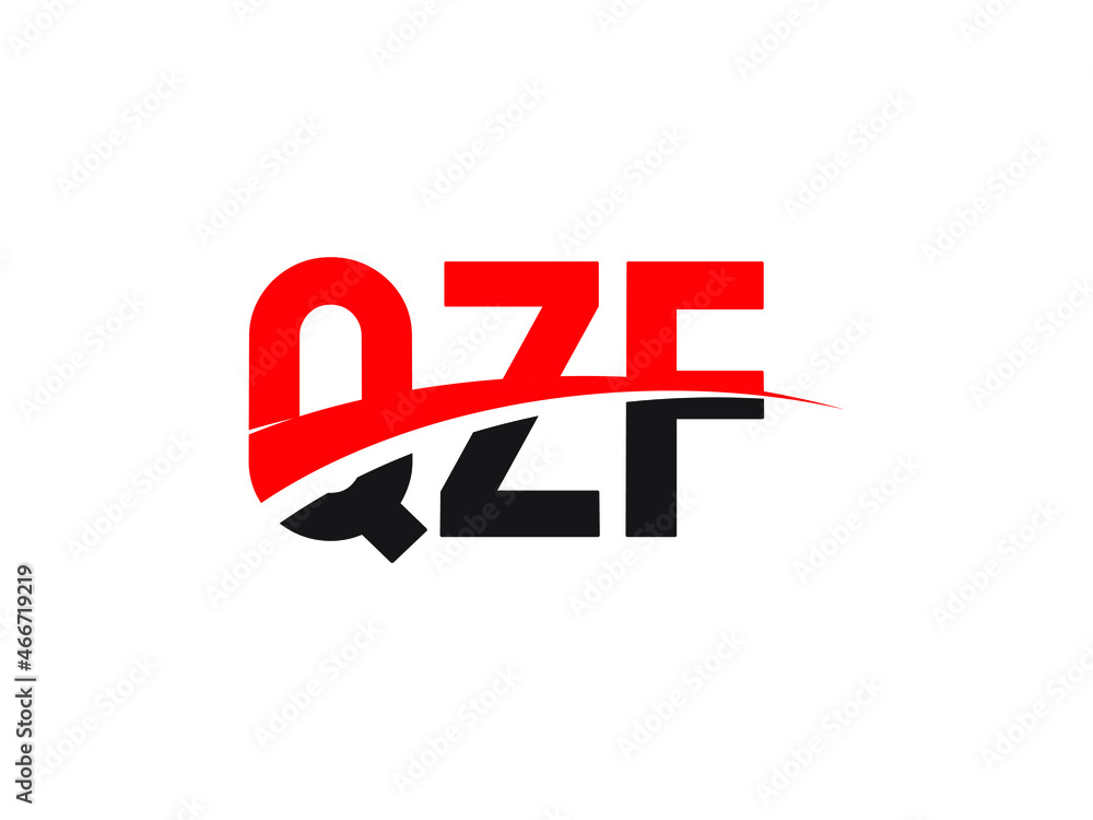QZF Letter Initial Logo Design Vector Illustration QZF Letter Initial Logo Design Vector Illustration
