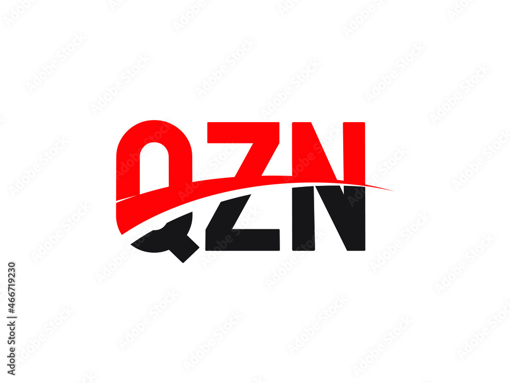 QZN Letter Initial Logo Design Vector Illustration