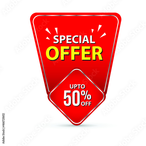 Free Download special offer, banner, template, design, 50% special offer. end of season special offer banner. Vector illustration, EPS - GFXLoad