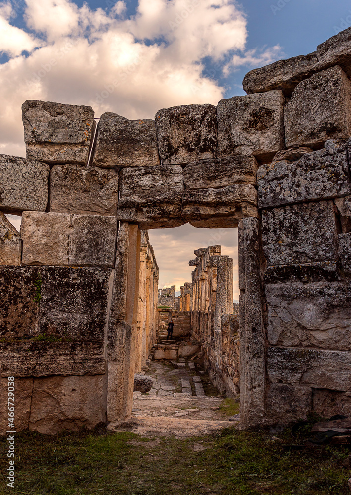 Hierapolis ancient city, hot springs in classical Phrygia in southwest