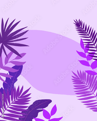 A set of tropical leaves Exotic Nature Leaves Plants Surrounding world