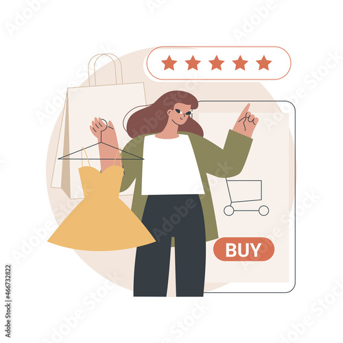 Clienting abstract concept vector illustration. Retail clienting practice, successful service, personalized sale, customer needs satisfaction, client loyalty, management abstract metaphor.