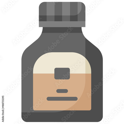 ink bottle flat icon