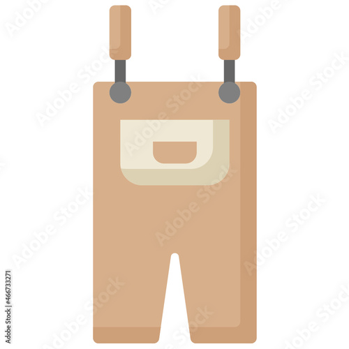 overalls flat icon
