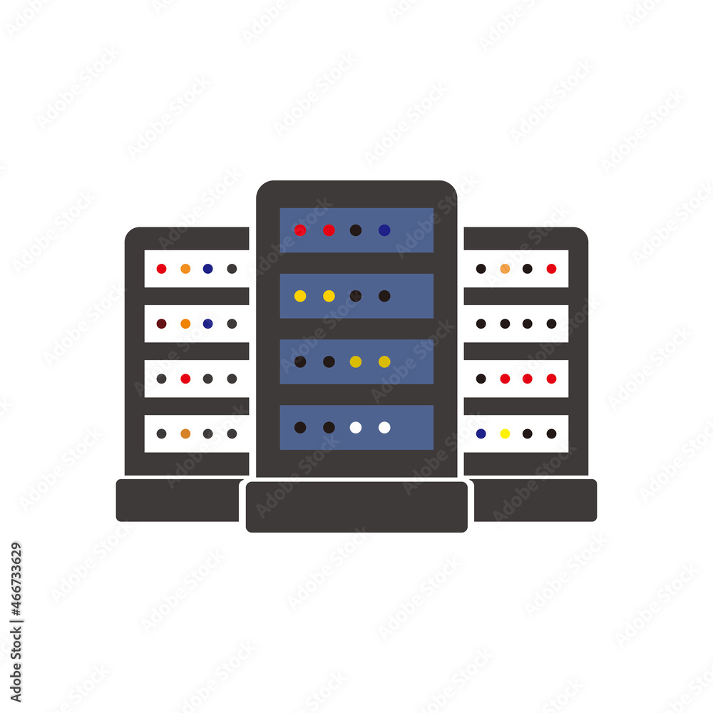 Network server Icon illustration symbol