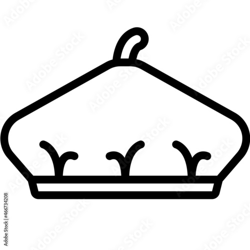 beret line icon