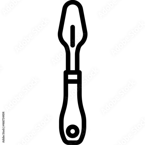 scraper line icon