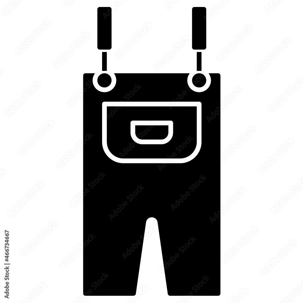 overalls solid icon