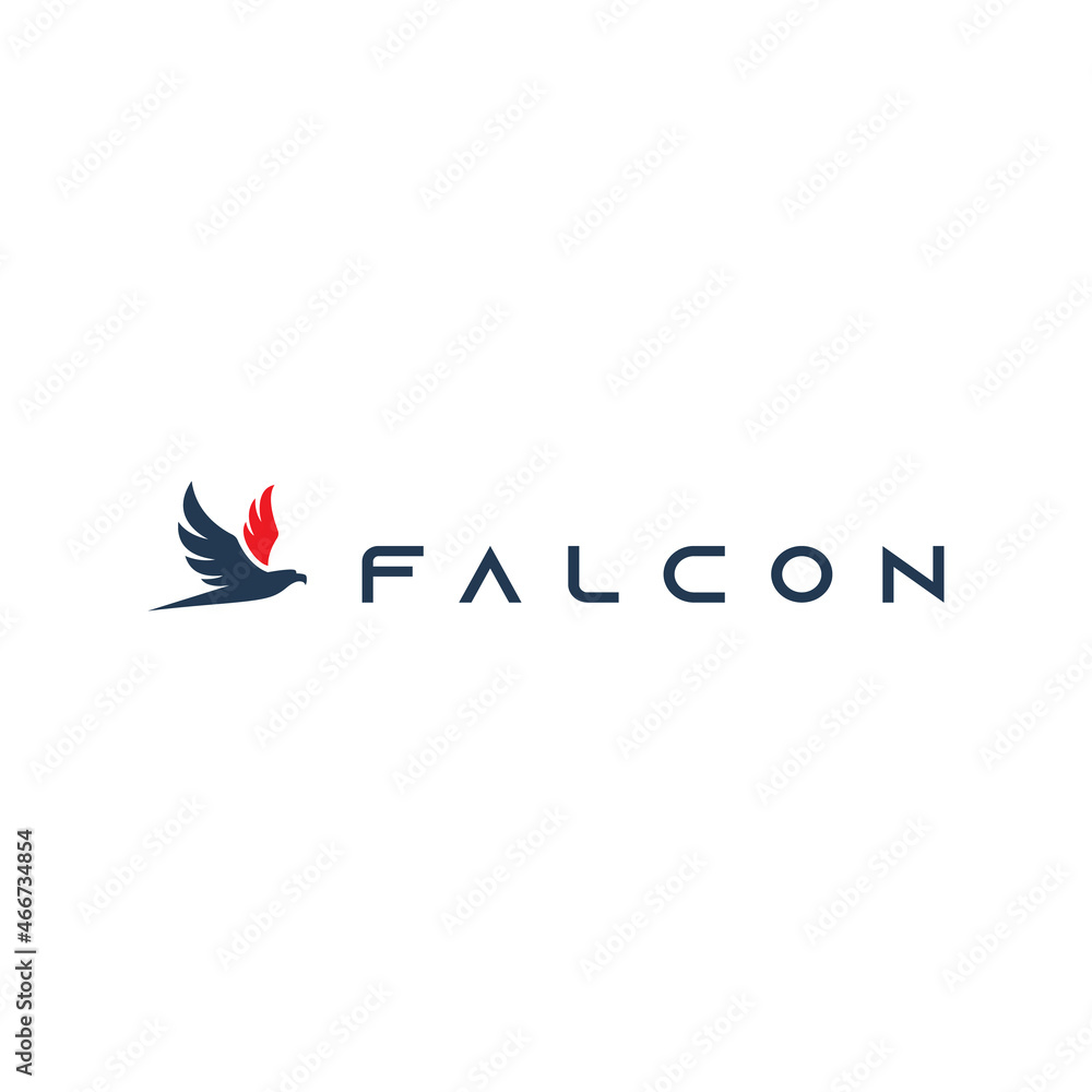 Obraz premium falcon vector logo design. logo template