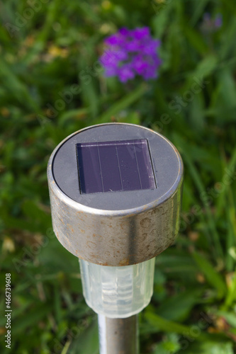 Solar panel for garden lamps