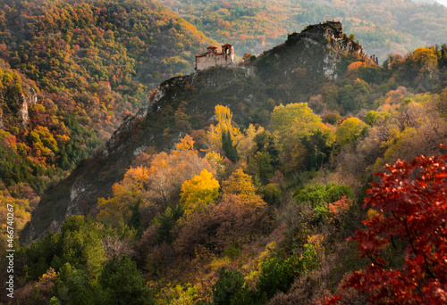autumn in the Rhodope Mountains and Assen's Fortress-Bulgaria