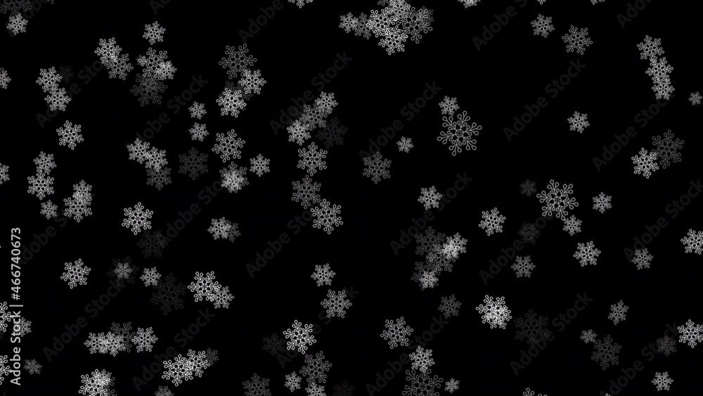 雪　ループ素材