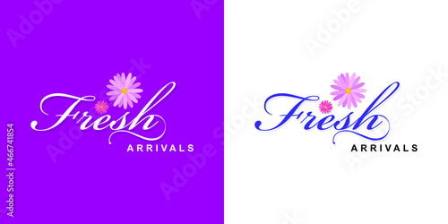 Creative Template of Fresh Arrivals. Banner Design for Sale Promotional Activity. Editable Illustration.
