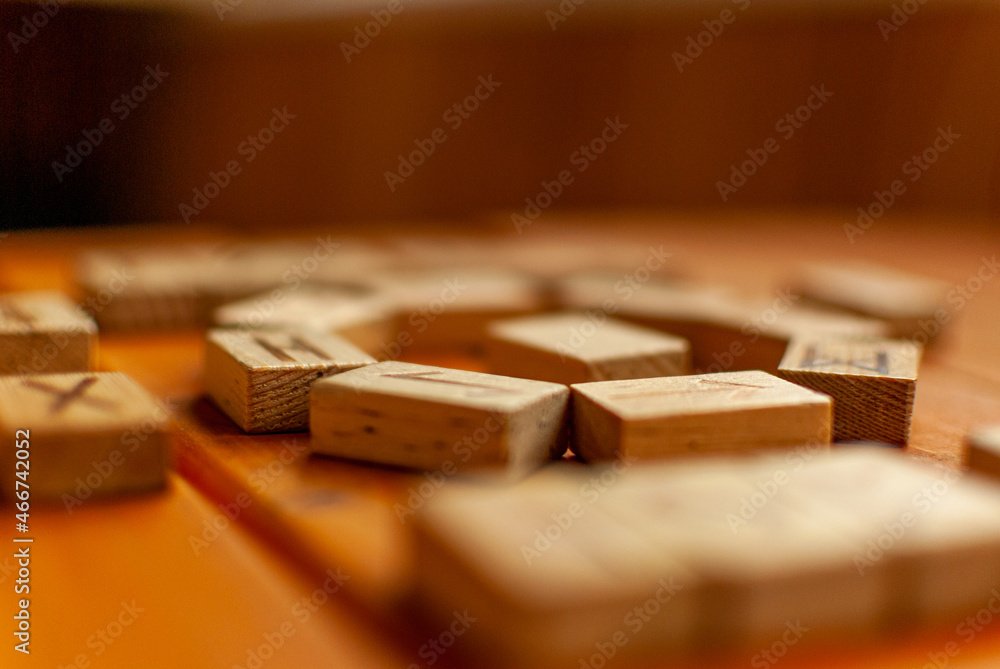 The magic of Scandinavian runes! Stock Photo Adobe Stock