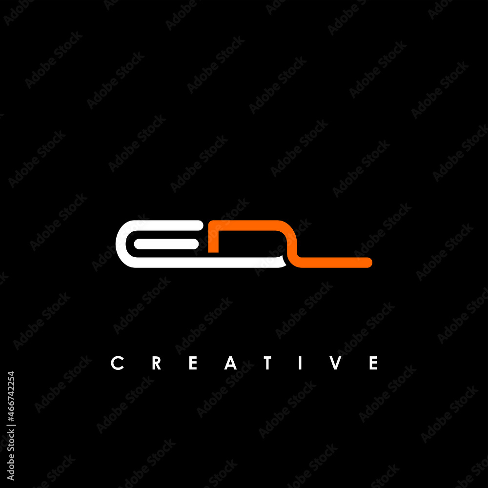 EDL Letter Initial Logo Design Template Vector Illustration