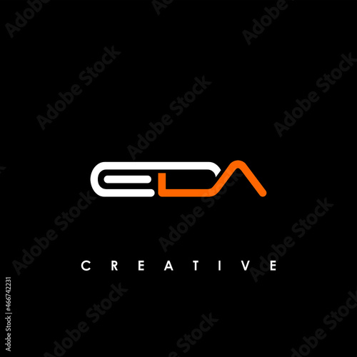 EDA Letter Initial Logo Design Template Vector Illustration