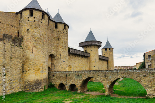Carcassonne famous fortified French city