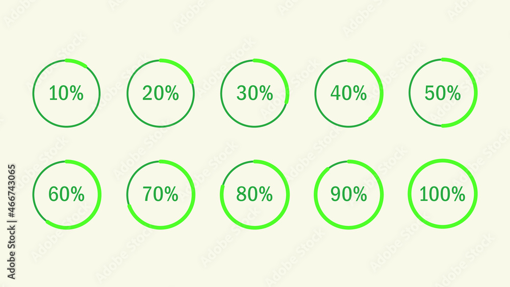 Loading icons set. Vector illustration of loading for interface. Symbols for web design Loading icons set. Vector illustration of loading for interface. Symbols for web design