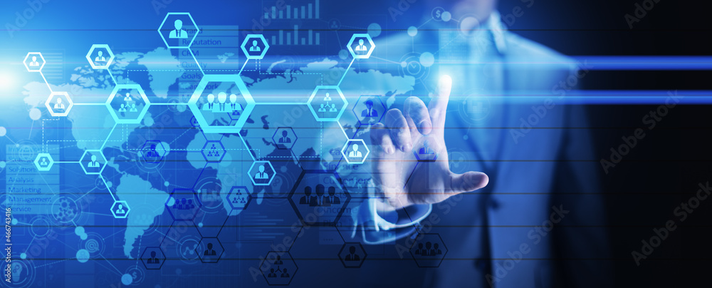 HR, Human resources management, recruitment, outsourcing. Business and modern technology concept. HR, Human resources management, recruitment, outsourcing. Business and modern technology concept.