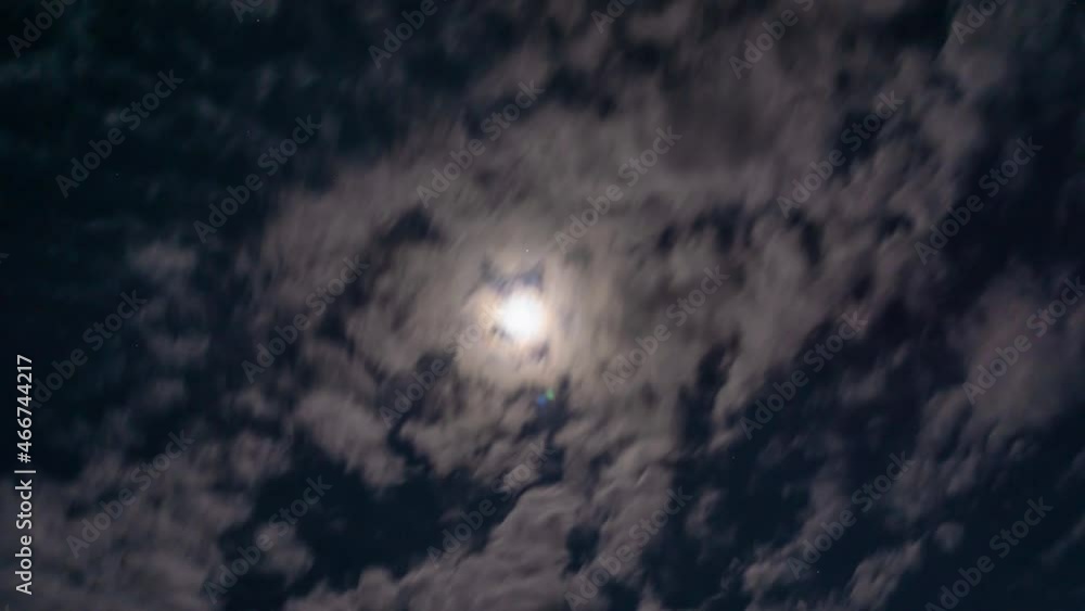 4k Time lapse, Night sky and cloud in full moon light 4k Time lapse, Night sky and cloud in full moon light