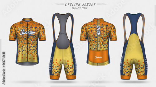 Cycling jersey, front and back
