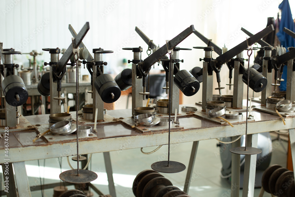 Fototapeta premium Soil testing laboratory. Engineering geology.