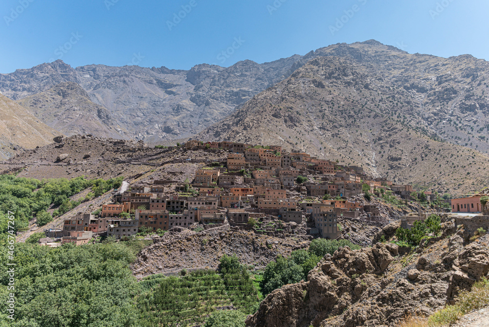 Dorf Aroumd im Hohen Atlas in Marokko