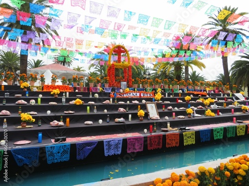 traditional Mexican day if the dead altar, Jesus Maria, Aguascalientes © Saule