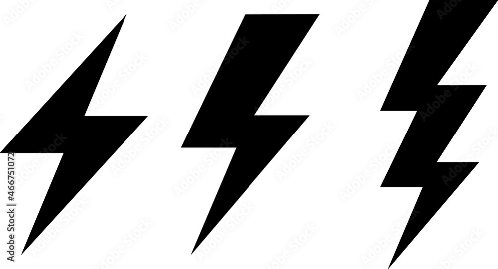 Thunder bolt lightning flash icons set vector,Electric thunderbolt signs Thunder bolt lightning flash icons set vector,Electric thunderbolt signs