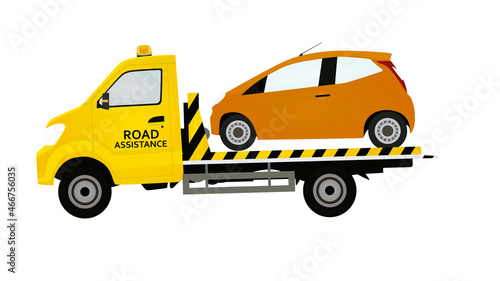Road assistance truck. vector illustration