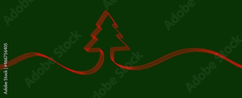 christmas card modern in 3d...