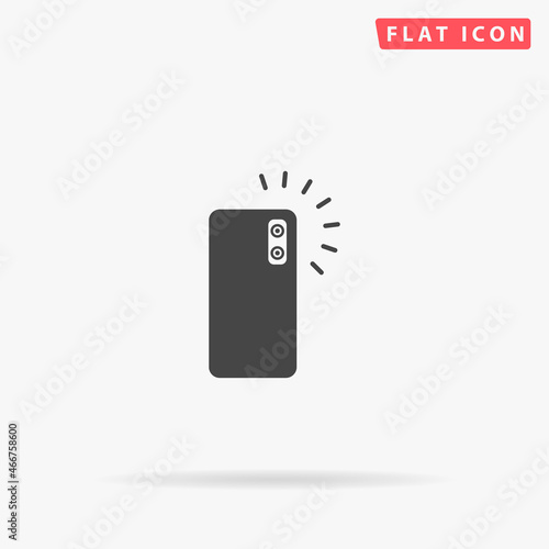 Mobile Phone Camera flat vector icon