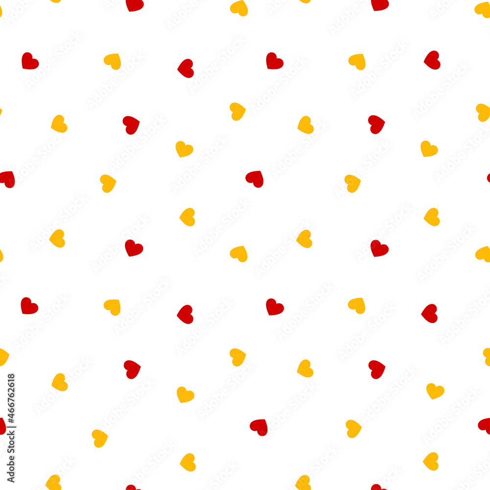 Colorful tiny hearts on white background. Colorful tiny hearts on white background.