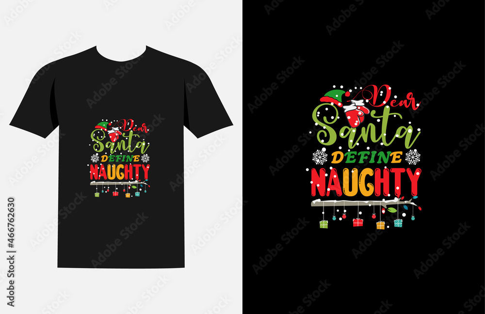 Christmas typography T shirt design vector file