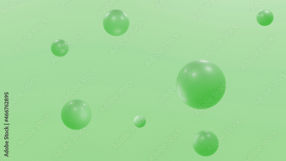 water drops on green