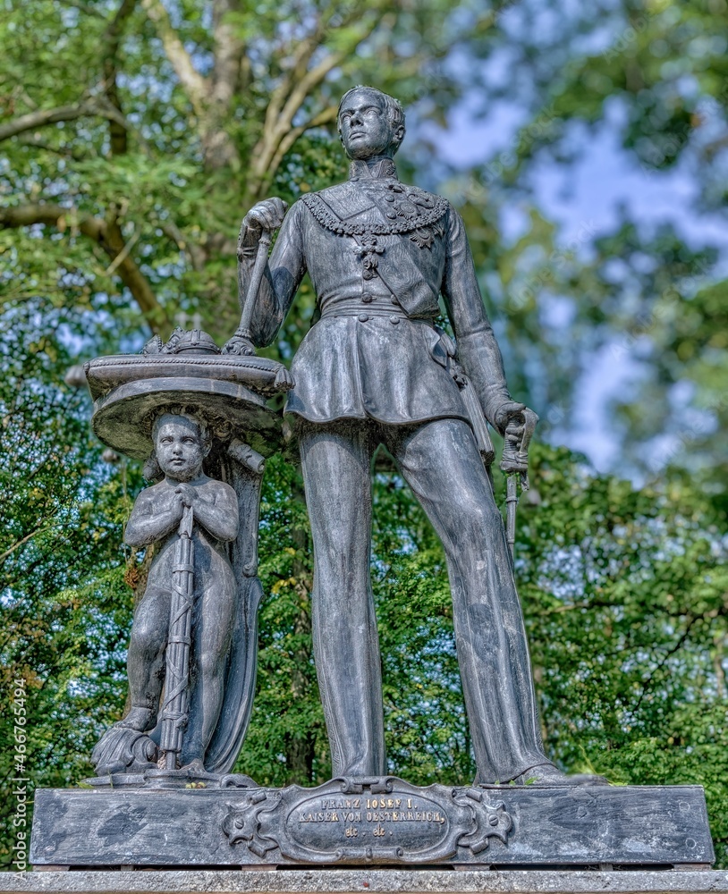 Statue of Emperor Franz-Josef of Austria at Heldenberg