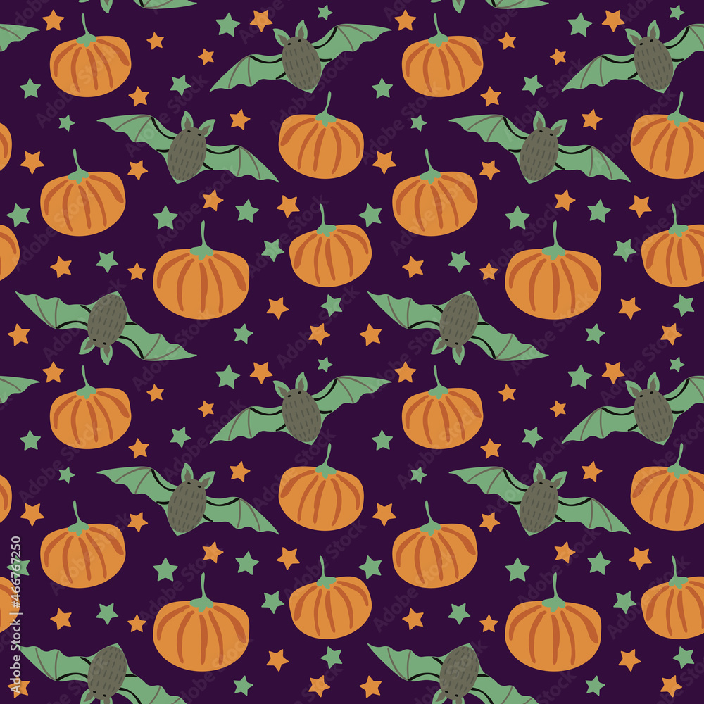 Obraz premium Seamless Halloween pattern