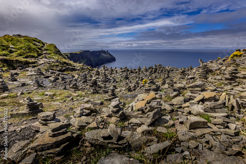 The Wild Atlantic Way, The Cliffs of Moher, The Burren Way hiking trail, The Burren, County Clare, Ireland photo