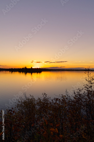A Colourful Sunset at Astotin Lake, Elk Island National Park © RiMa Photography