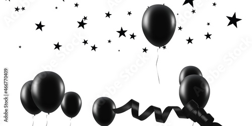 balloon Stock Image Black and white