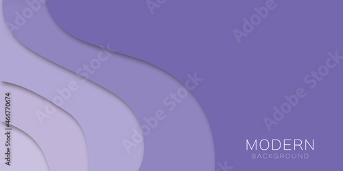 Blue modern art background  in paper cut style with multi layers shapes.