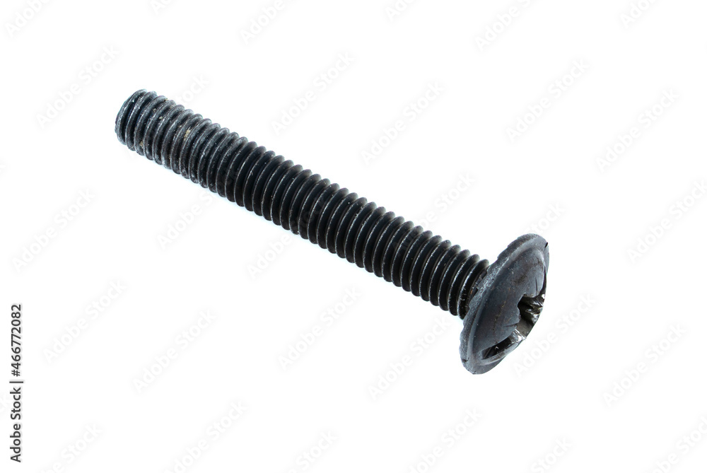 An old bolt isolated on a white background An old bolt isolated on a white background