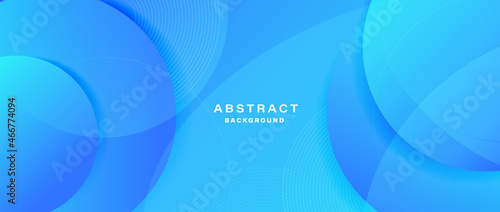 Gradient abstract blue minimal geometric background.