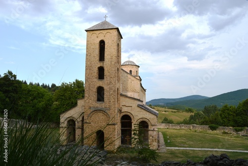 an old Serbian Orthodox stone monastery