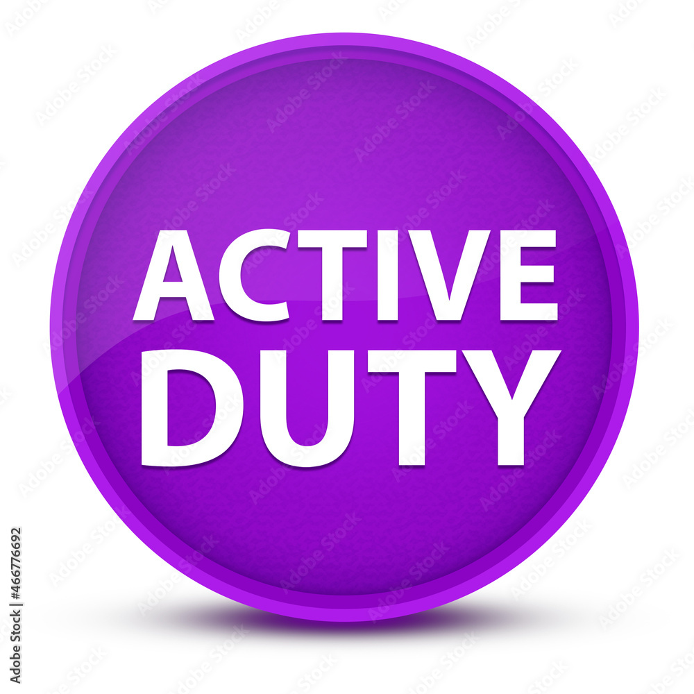 Active Duty luxurious glossy purple round button abstract Active Duty luxurious glossy purple round button abstract
