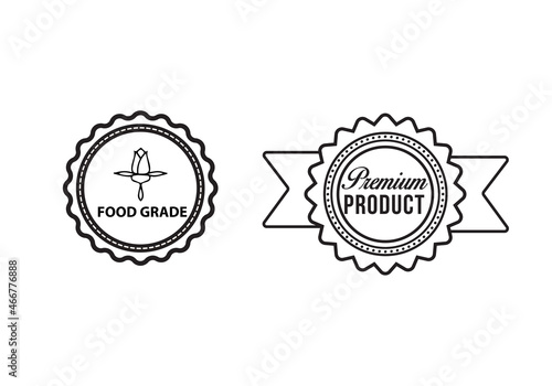food grade stamp sign premium product