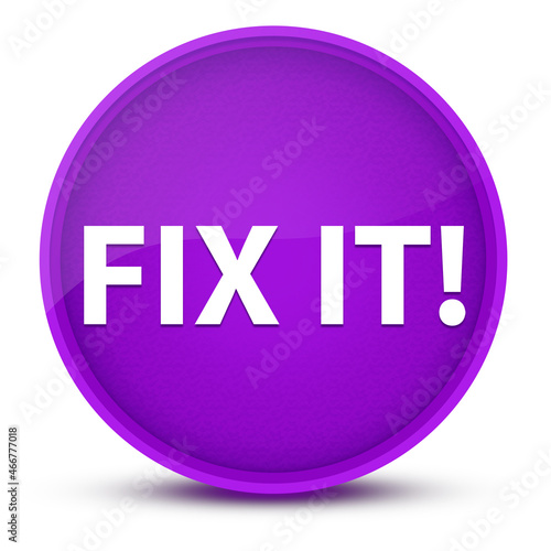 Fix It! luxurious glossy purple round button abstract