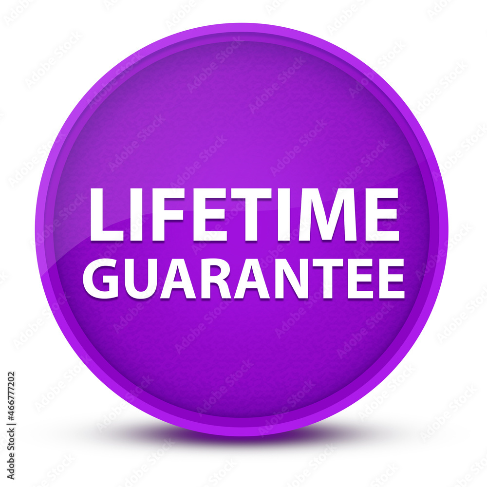 Lifetime Guarantee luxurious glossy purple round button abstract Lifetime Guarantee luxurious glossy purple round button abstract