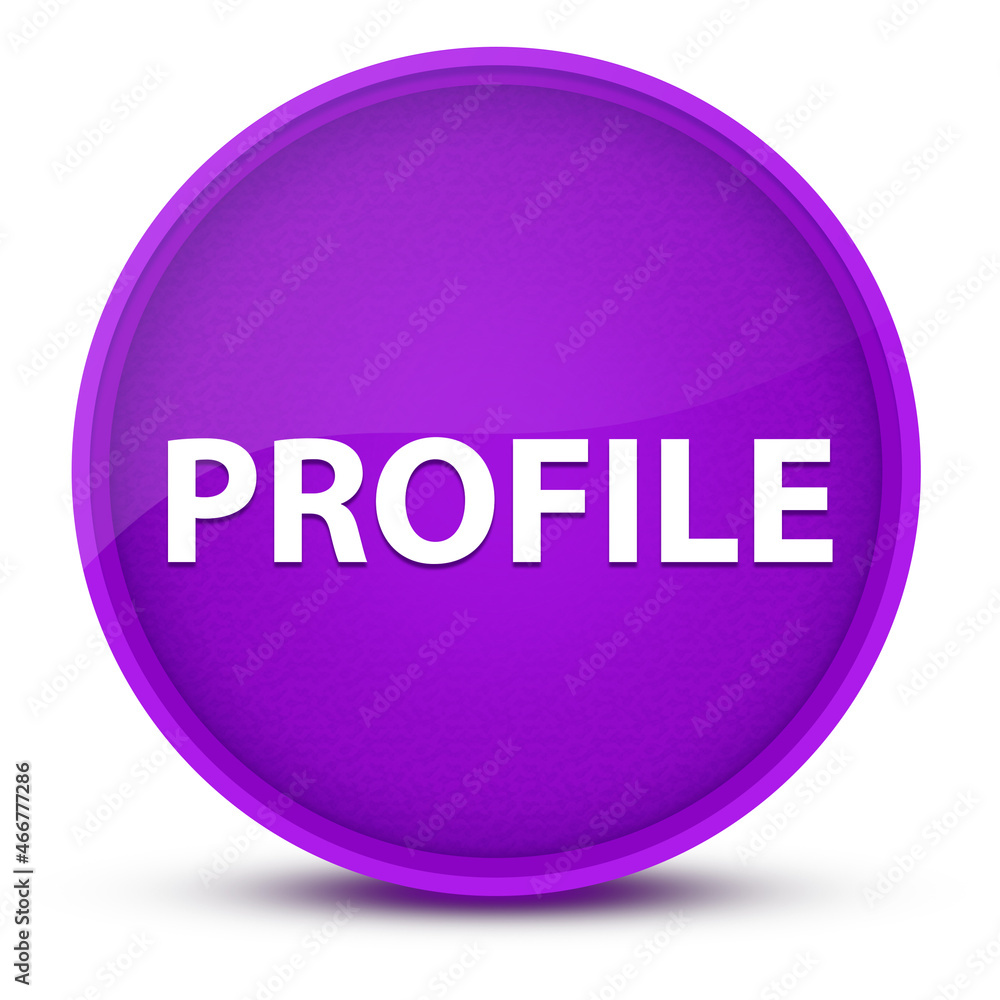 Profile luxurious glossy purple round button abstract Profile luxurious glossy purple round button abstract